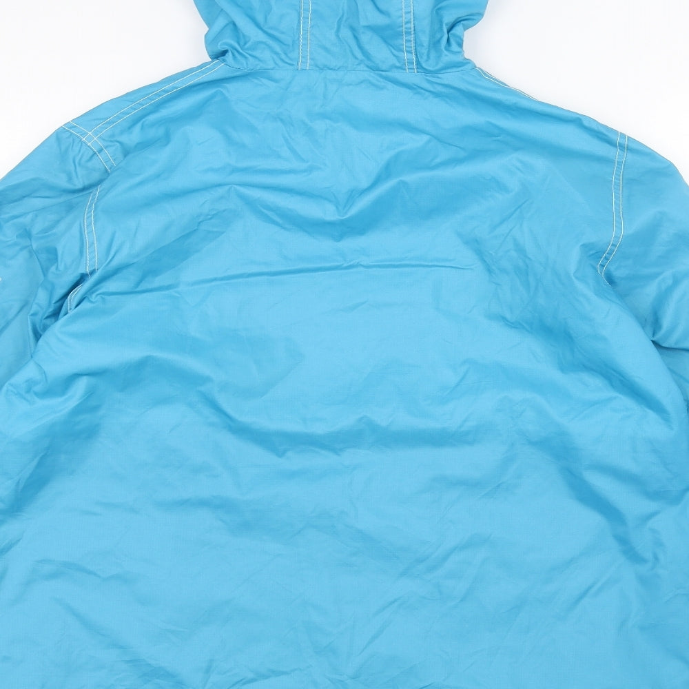 Reflections Womens Blue   Rain Coat Coat Size M