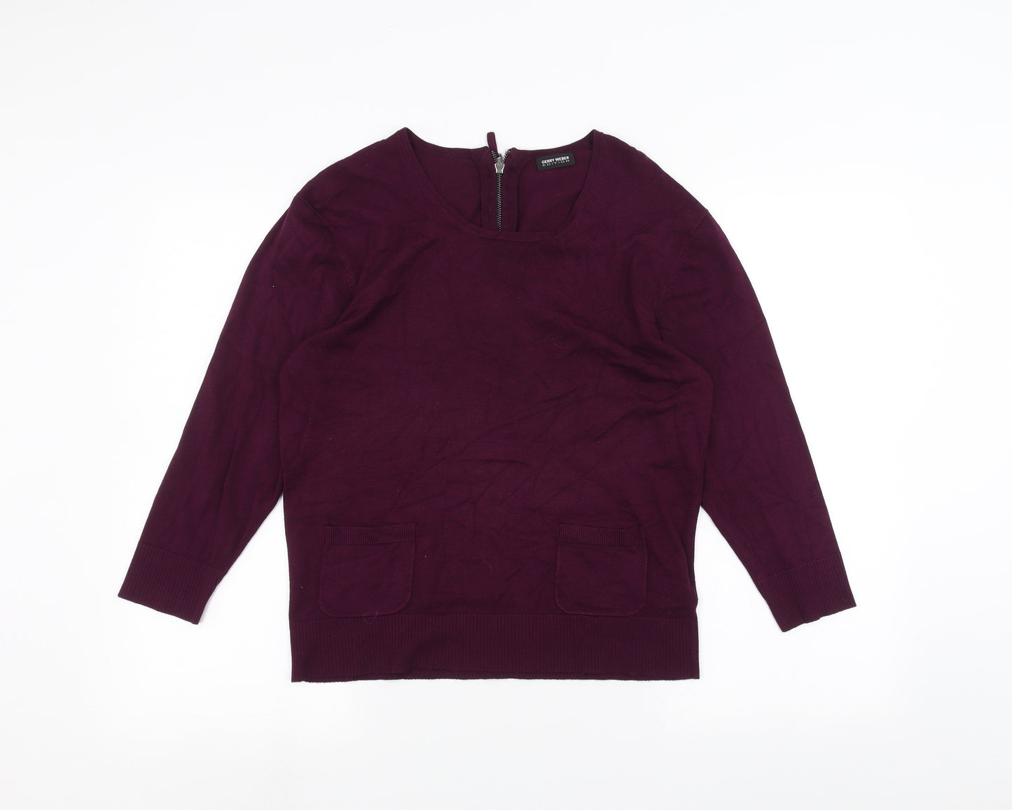 Gerry Weber Womens Purple   Basic T-Shirt Size 12