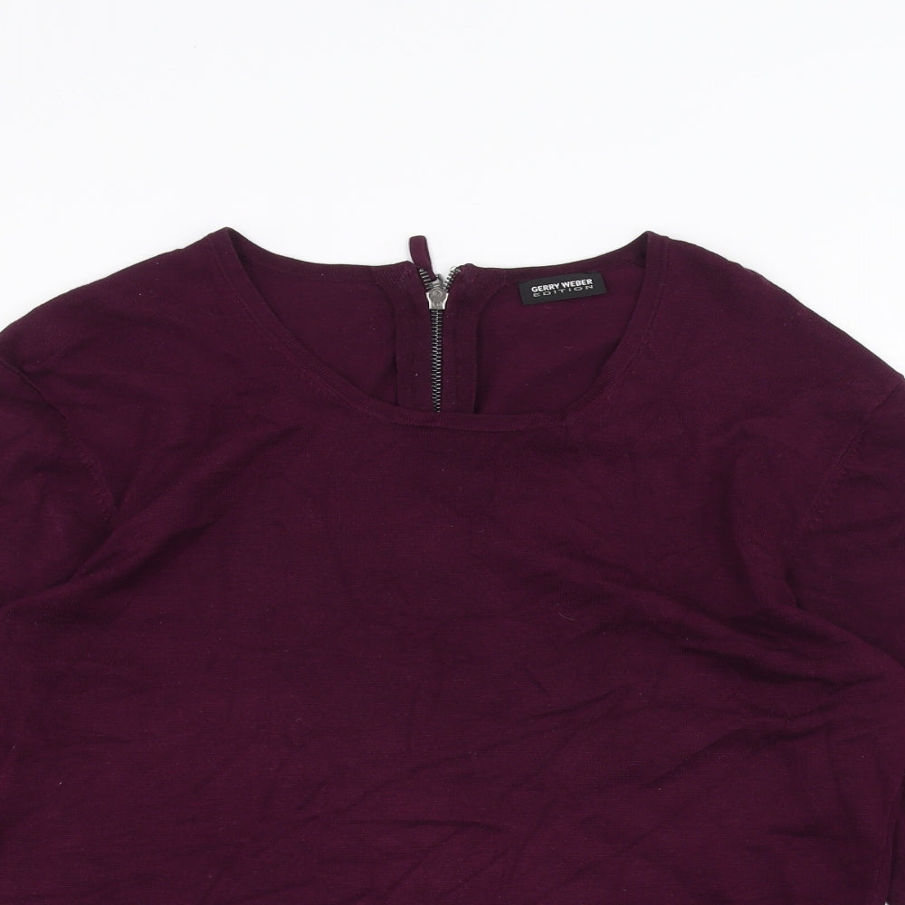 Gerry Weber Womens Purple   Basic T-Shirt Size 12