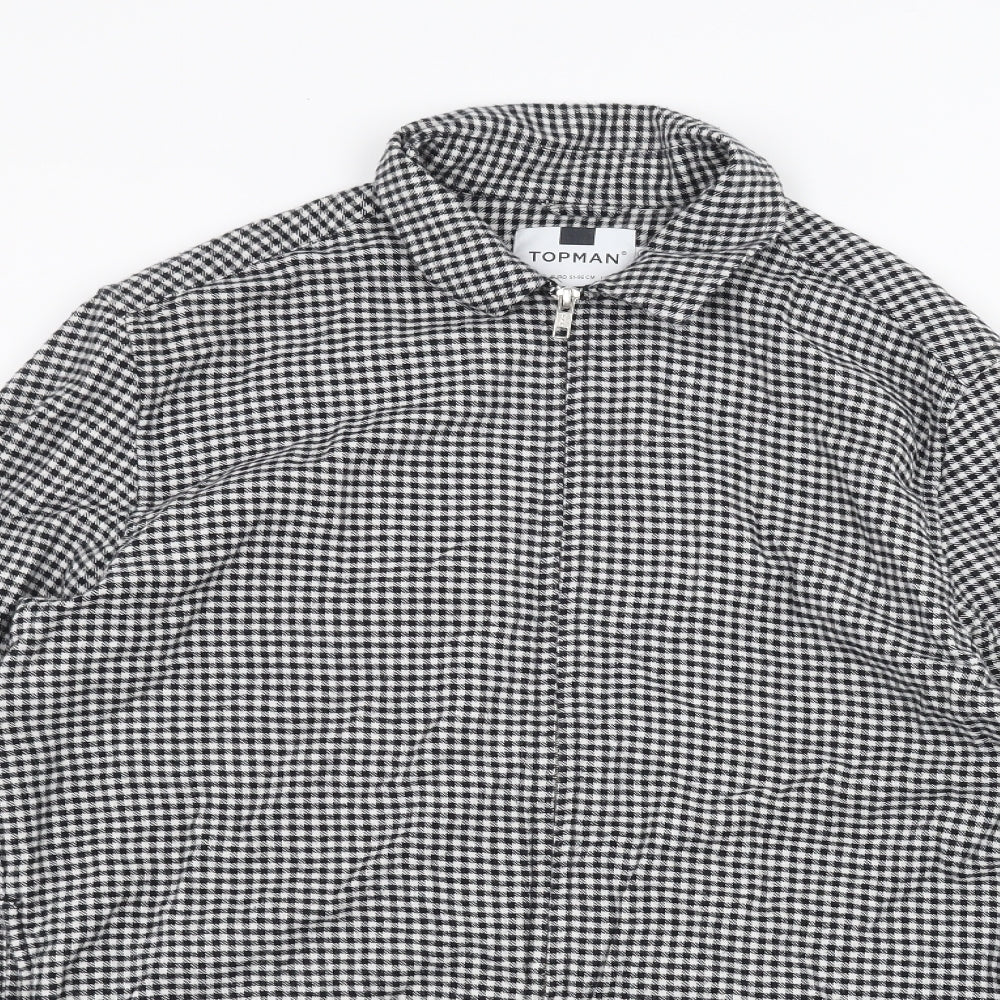 Topman Mens Black   Jacket  Size S