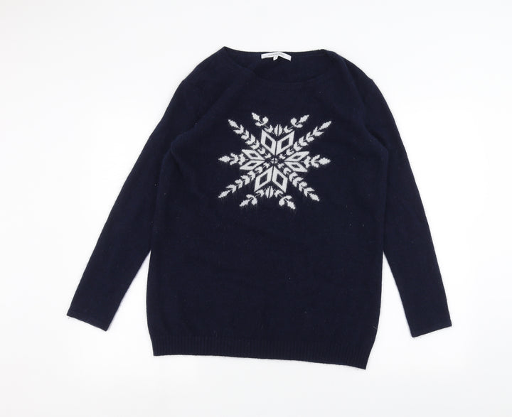 Illustrated People Womens Blue   Pullover Jumper Size S