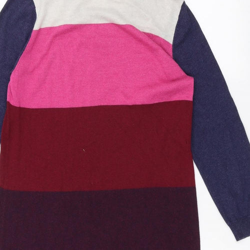 TU Womens Blue Striped  Basic T-Shirt Size 14