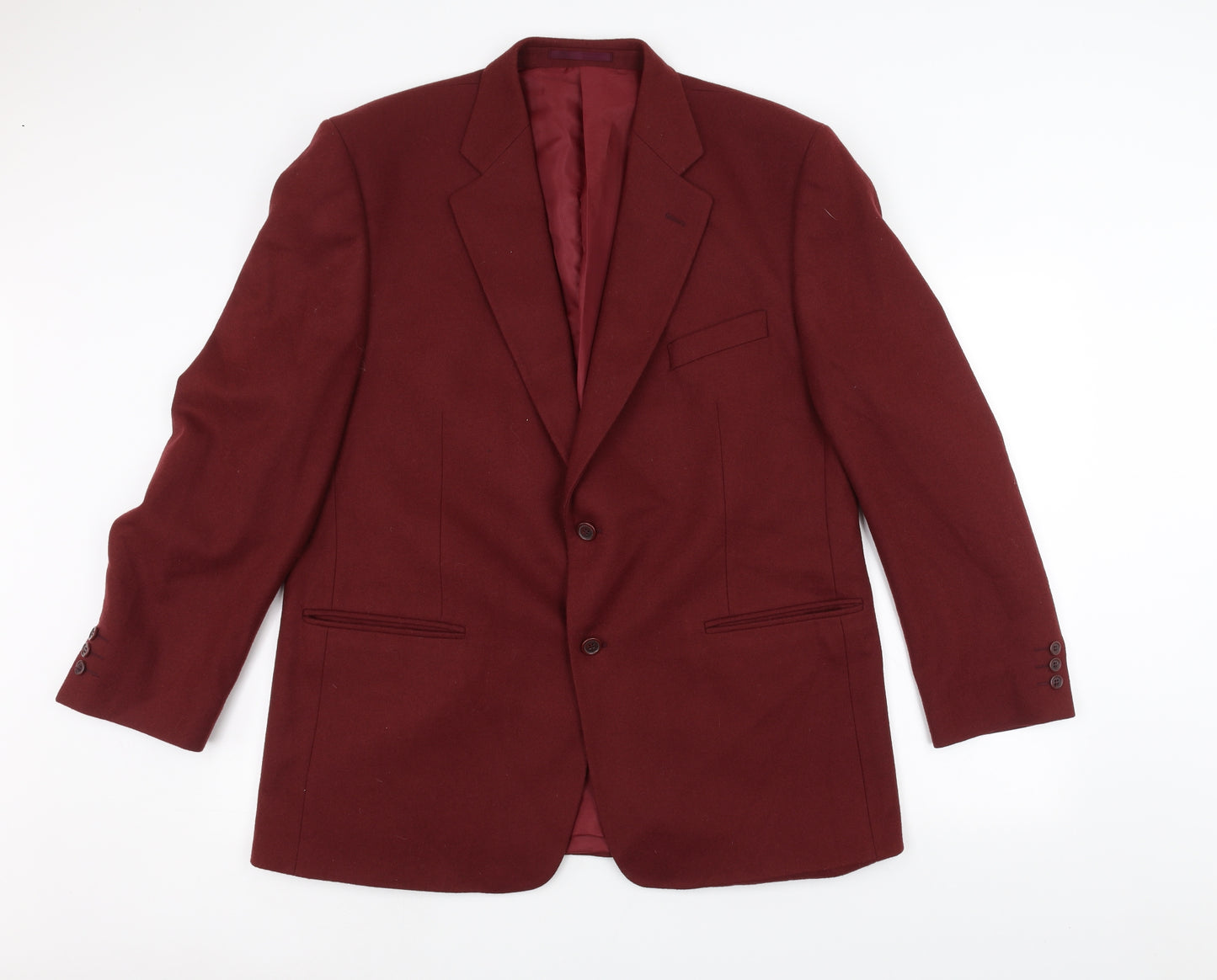Preworn Mens Red   Jacket Suit Jacket Size 44