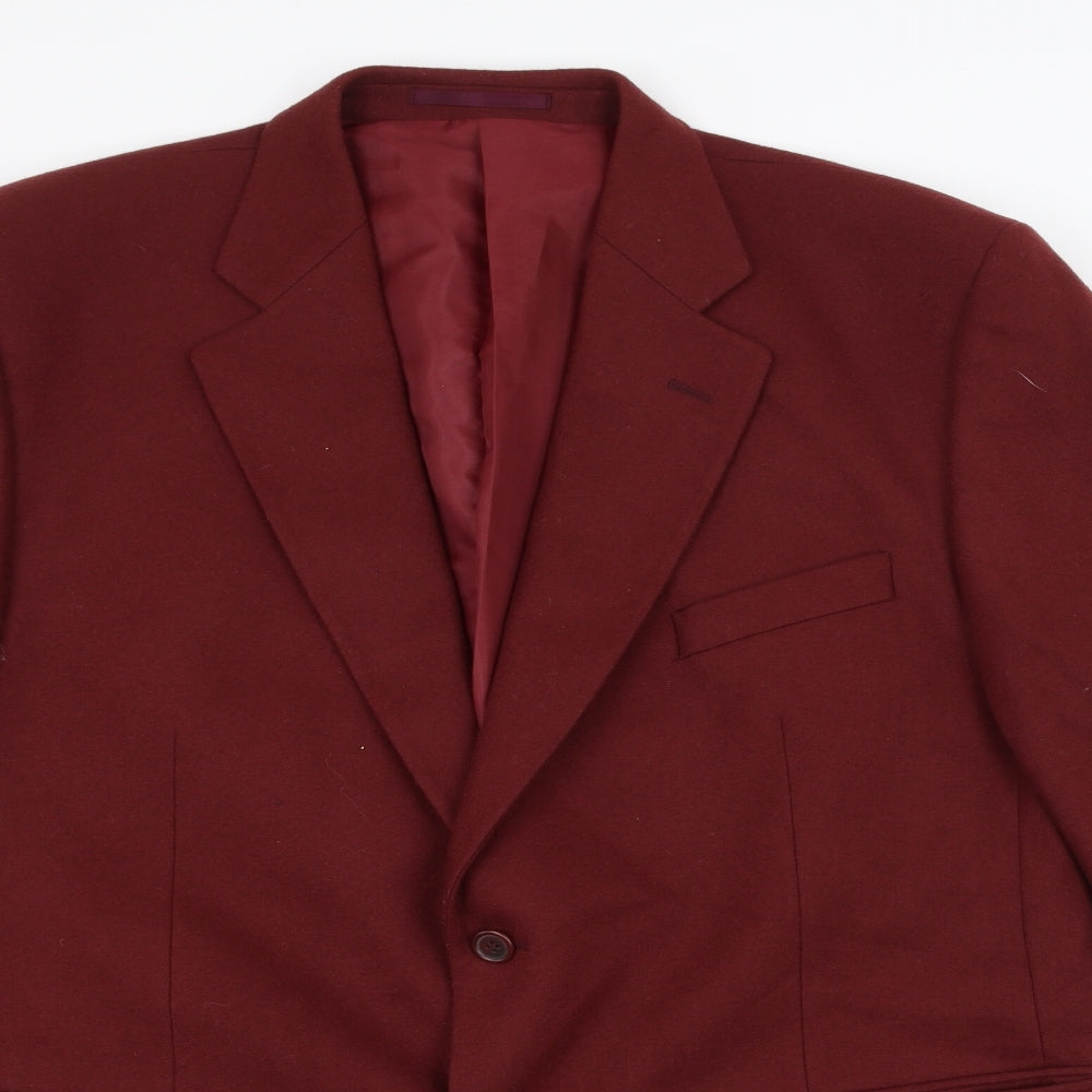 Preworn Mens Red   Jacket Suit Jacket Size 44