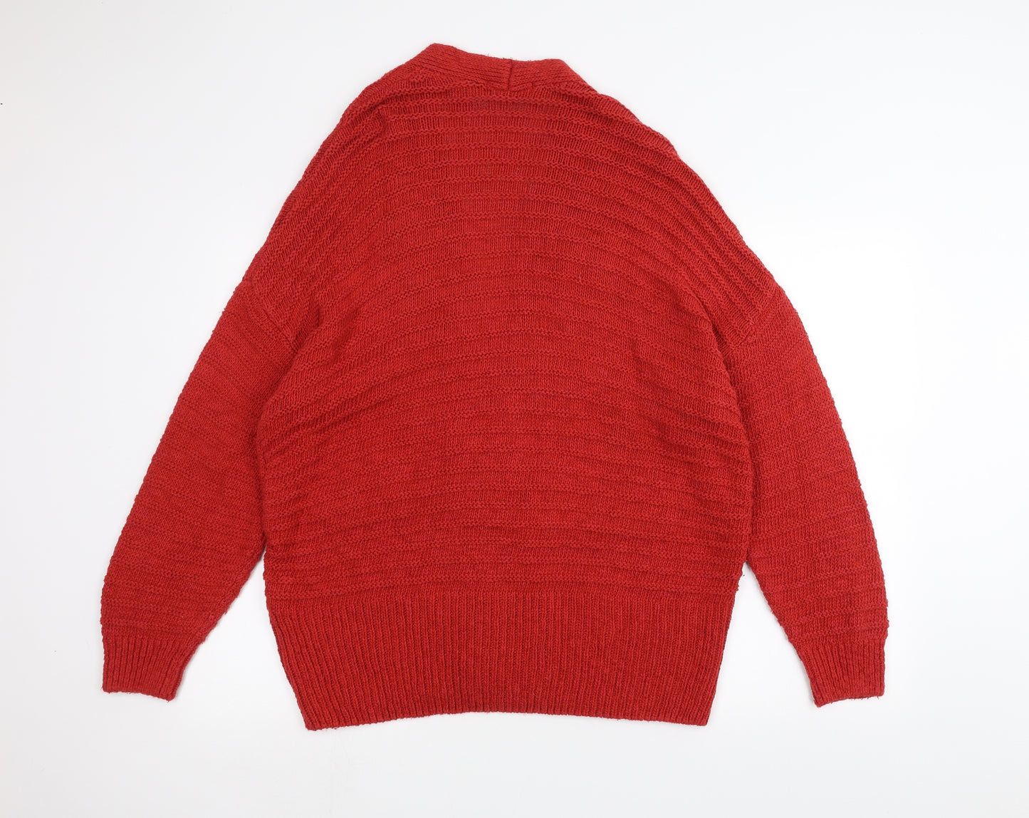 NEXT Womens Red   Cardigan Jumper Size L