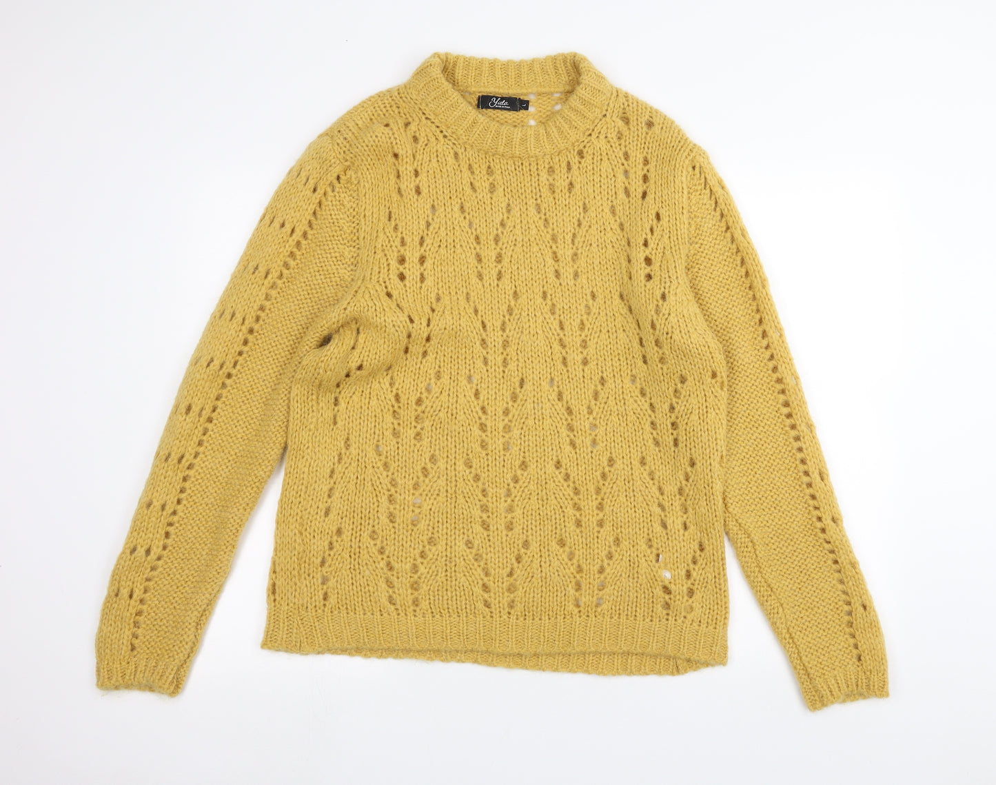 Yida Womens Yellow   Pullover Jumper Size L