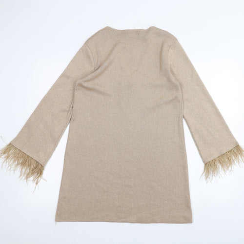 FLAM Mode Womens Brown   Pullover Jumper Size M