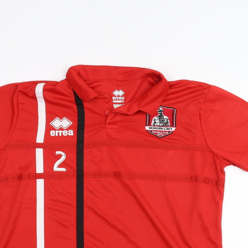 errea Mens Red    T-Shirt Size S