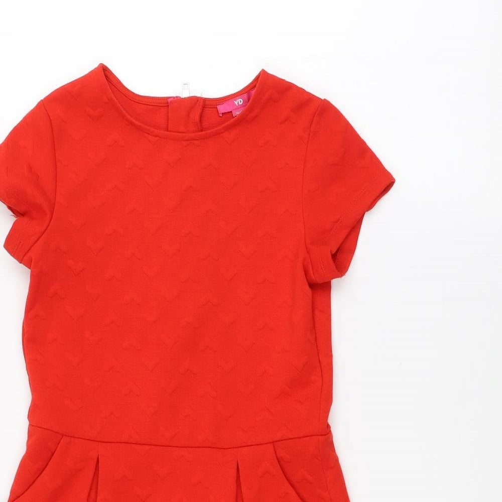 Young Dimension Girls Red   A-Line  Size 10-11 Years