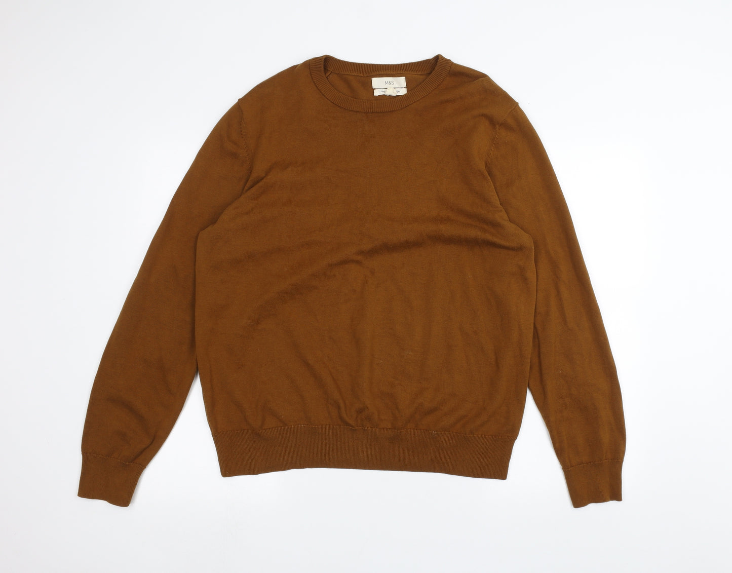 Marks and Spencer Mens Brown   Pullover Jumper Size L