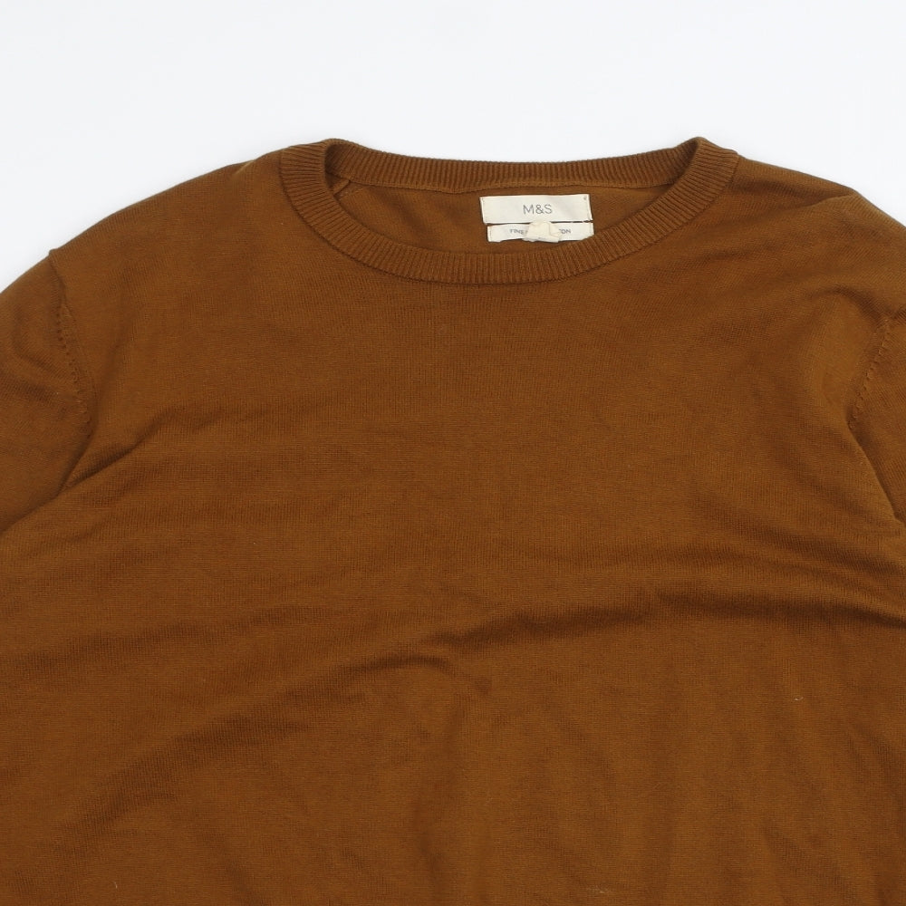 Marks and Spencer Mens Brown   Pullover Jumper Size L
