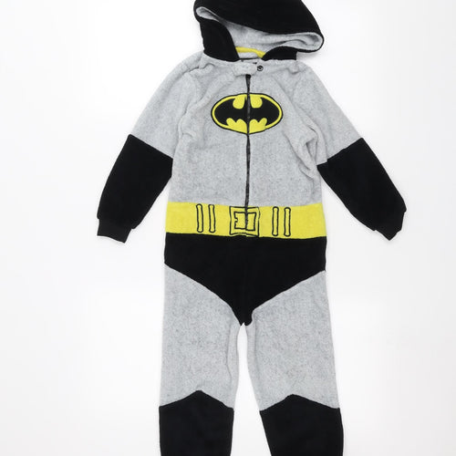 Batman Boys Grey Solid   One Piece Size 5-6 Years  - batman