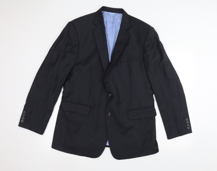 Preworn Mens Grey Jacket Suit Jacket Size 38