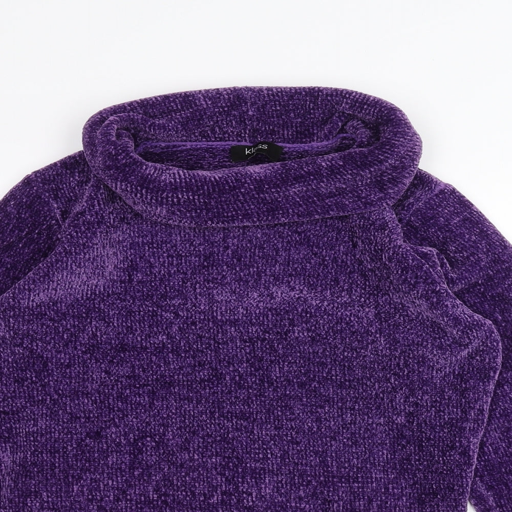 Klass Womens Purple   Pullover Jumper Size S