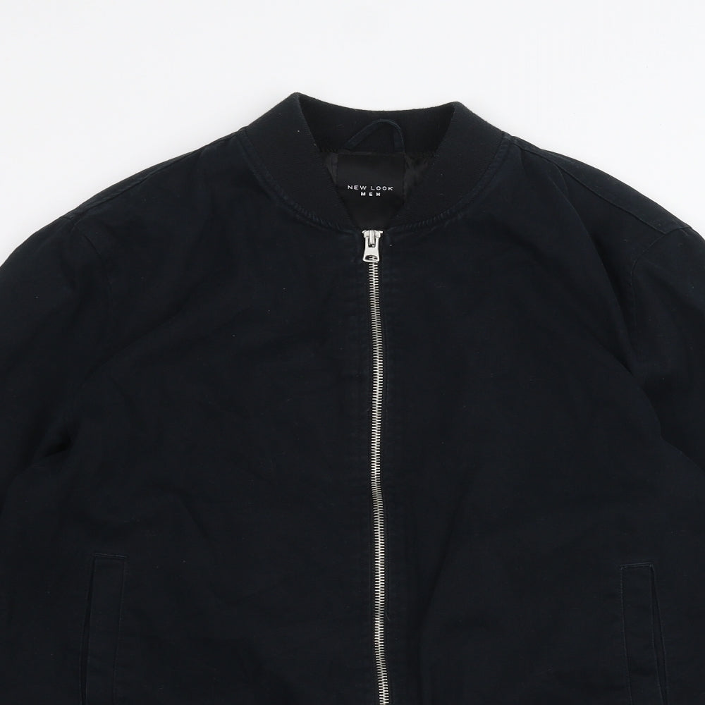 New Look Mens Blue   Bomber Jacket Jacket Size M