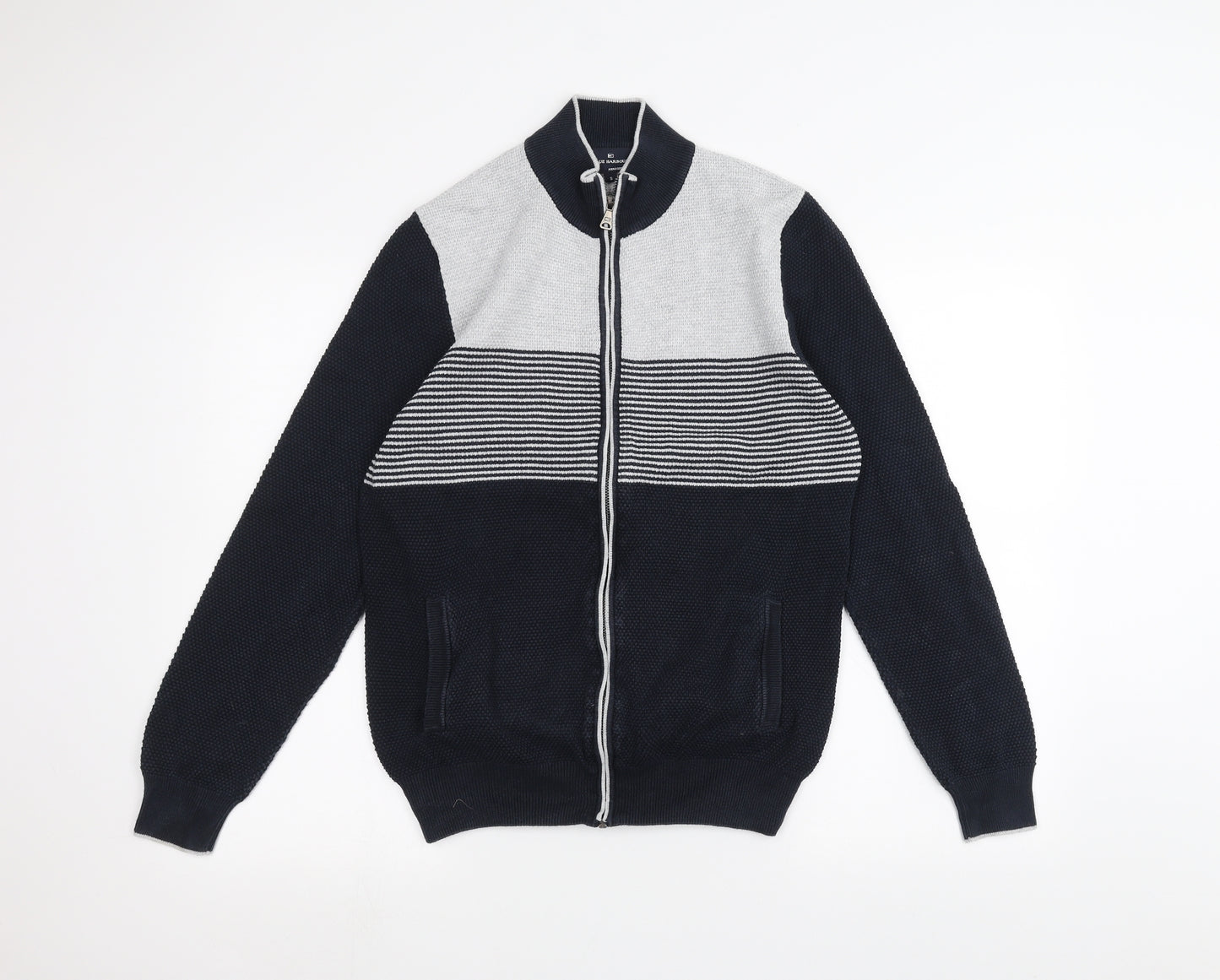 Blue Harbour Mens Blue   Full Zip Jumper Size S