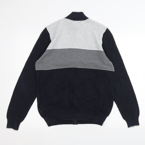 Blue Harbour Mens Blue   Full Zip Jumper Size S