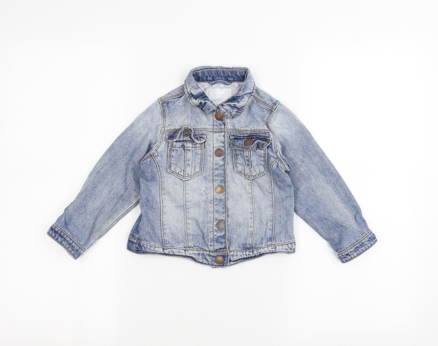 NEXT Girls Blue  Denim Jacket  Size 2-3 Years