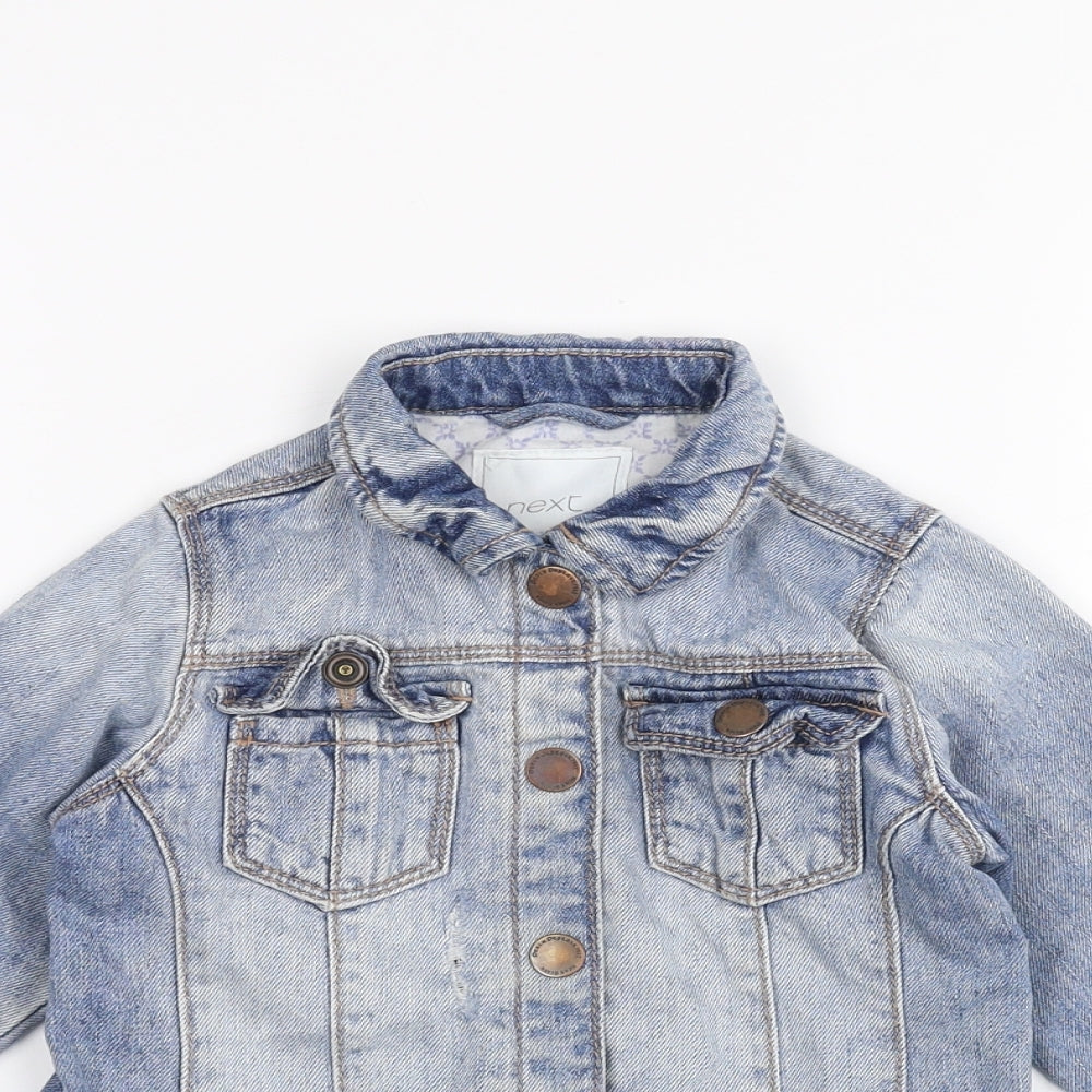 NEXT Girls Blue  Denim Jacket  Size 2-3 Years