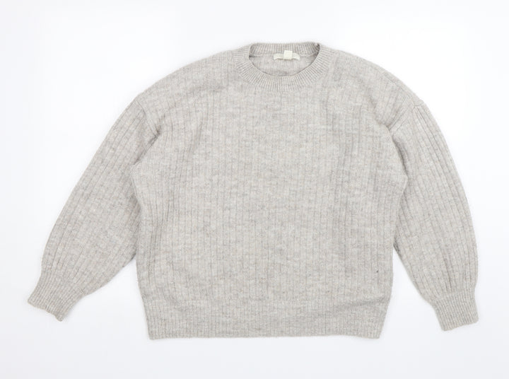 H&M Womens Grey Pullover Jumper Size M
