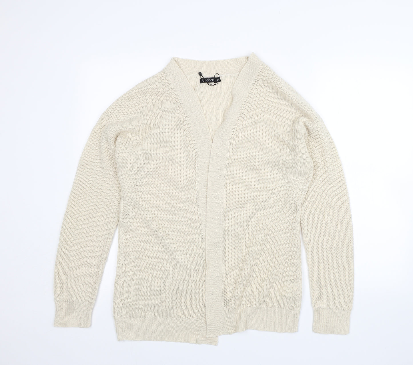 Boohoo Womens Beige   Cardigan Jumper Size S
