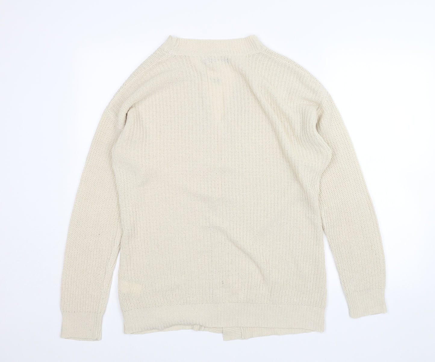 Boohoo Womens Beige   Cardigan Jumper Size S