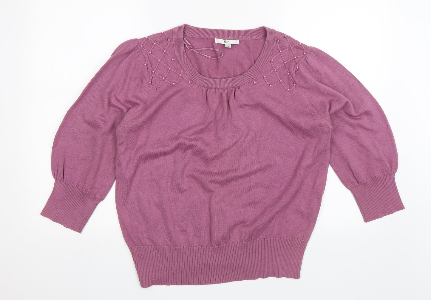 Klass Collection Womens Pink   Pullover Jumper Size XL