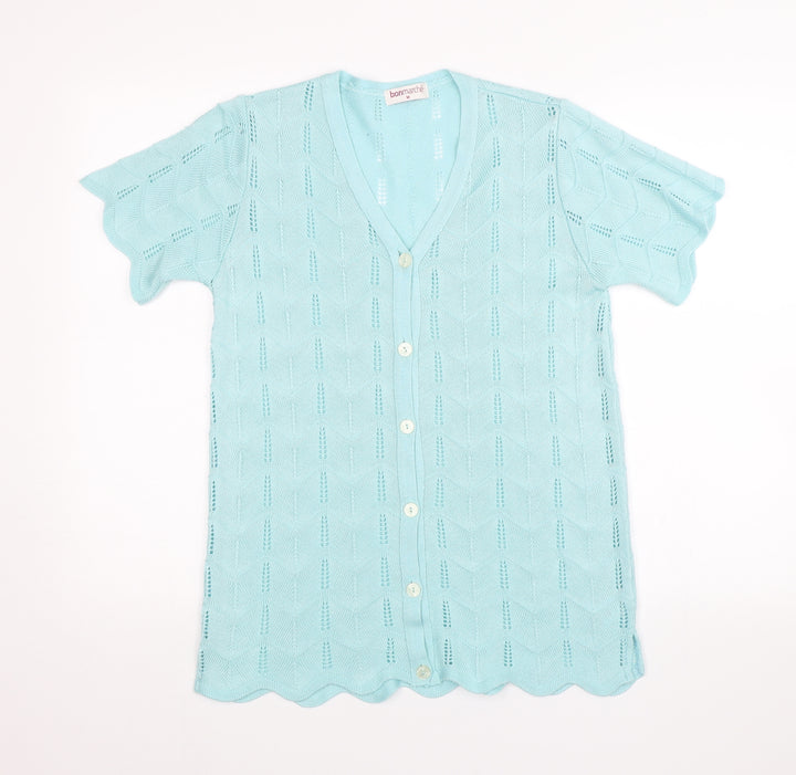 Bonmarché Womens Blue Basic Blouse Size M