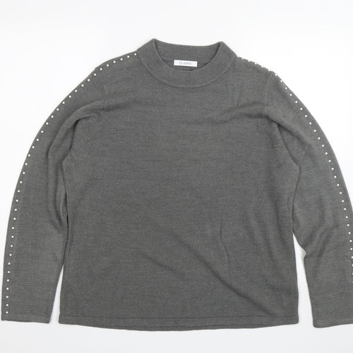 M&S Womens Grey   Pullover Jumper Size 18