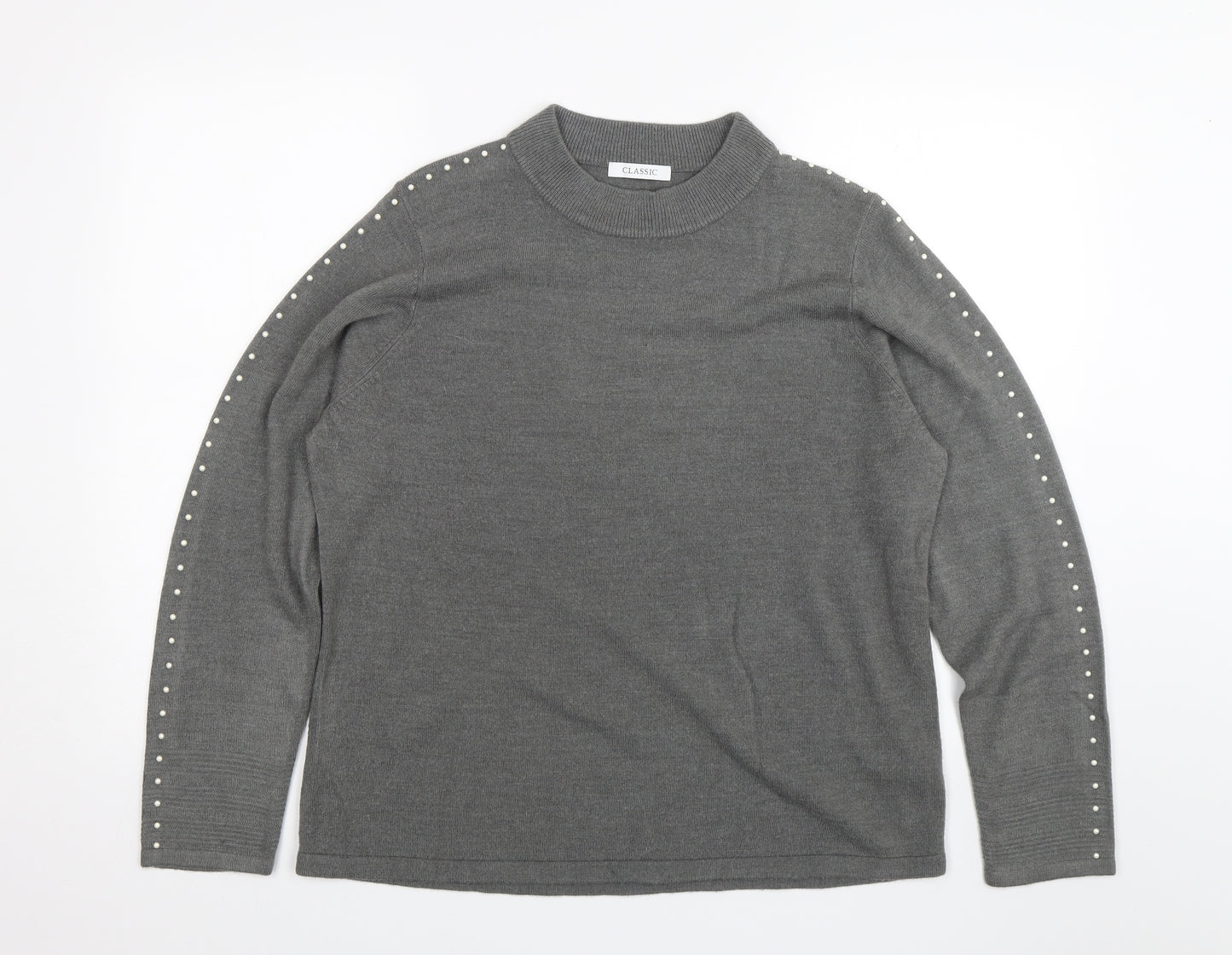 M&S Womens Grey   Pullover Jumper Size 18