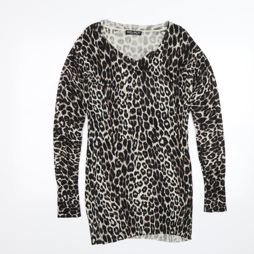 Select Womens Black Animal Print  Shift  Size 14