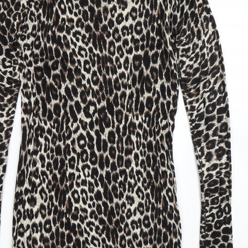 Select Womens Black Animal Print  Shift  Size 14