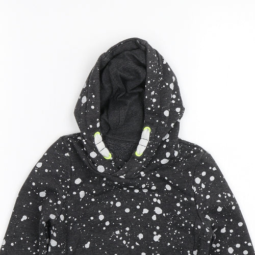 Nutmeg Boys Grey Spotted  Pullover Hoodie Size 2-3 Years