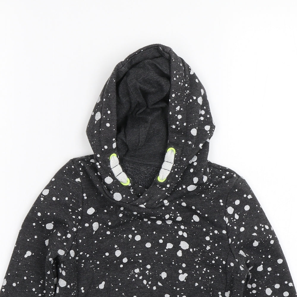 Nutmeg Boys Grey Spotted  Pullover Hoodie Size 2-3 Years