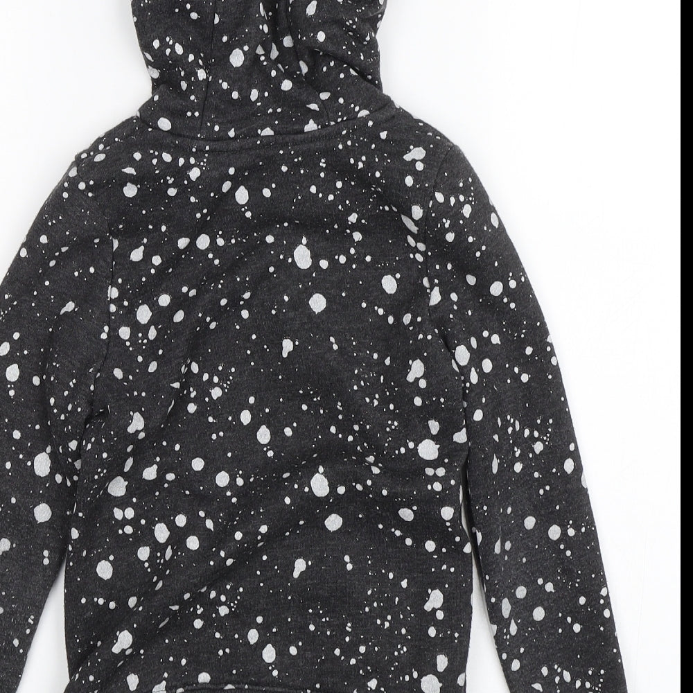 Nutmeg Boys Grey Spotted  Pullover Hoodie Size 2-3 Years