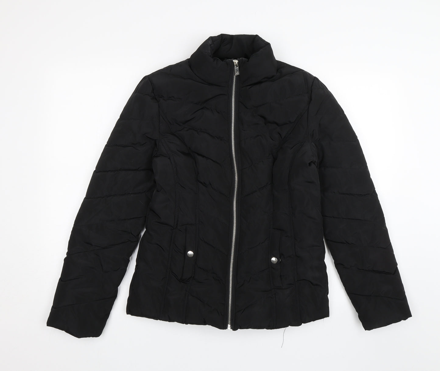 Peacocks Womens Black   Puffer Jacket Jacket Size 10