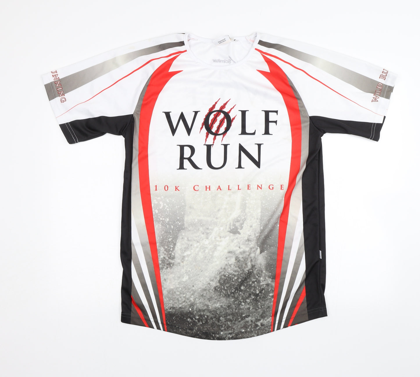 Scimitar Sports Mens White   Basic T-Shirt Size M  - Wolf Run