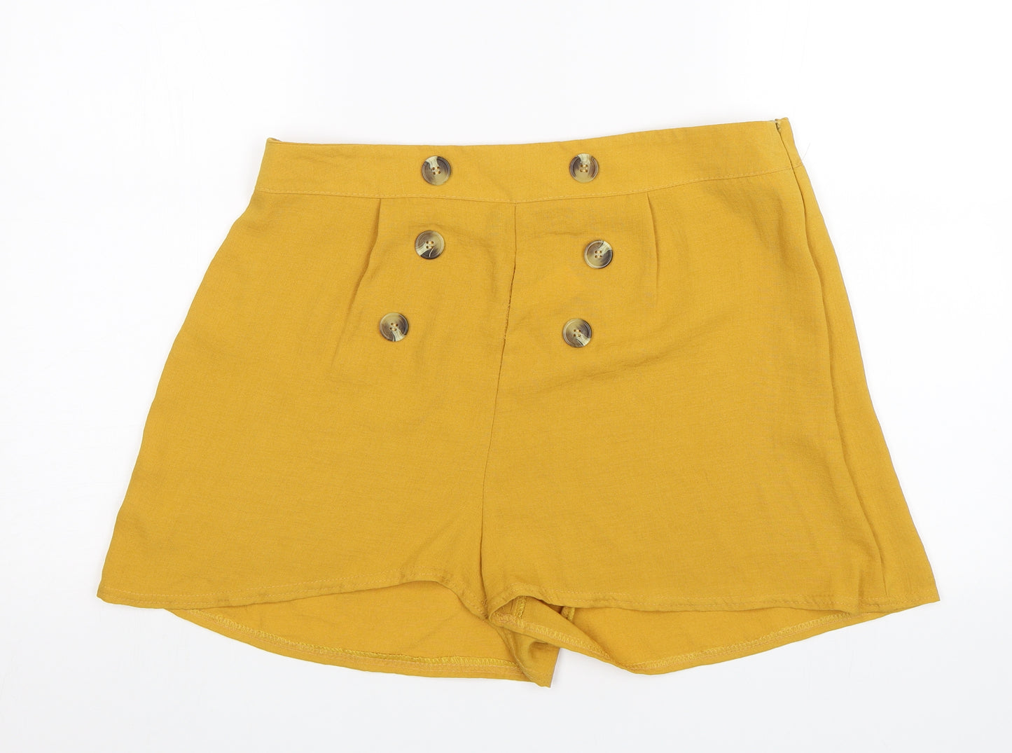 Boohoo Womens Yellow   Sailor Shorts Size 14