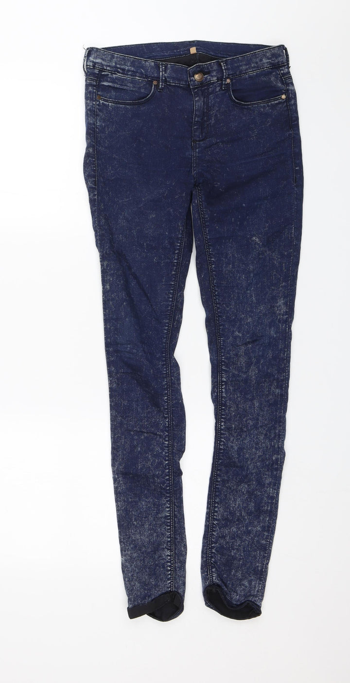 Topshop Womens Blue Skinny Jeans Size 28 in L30 in