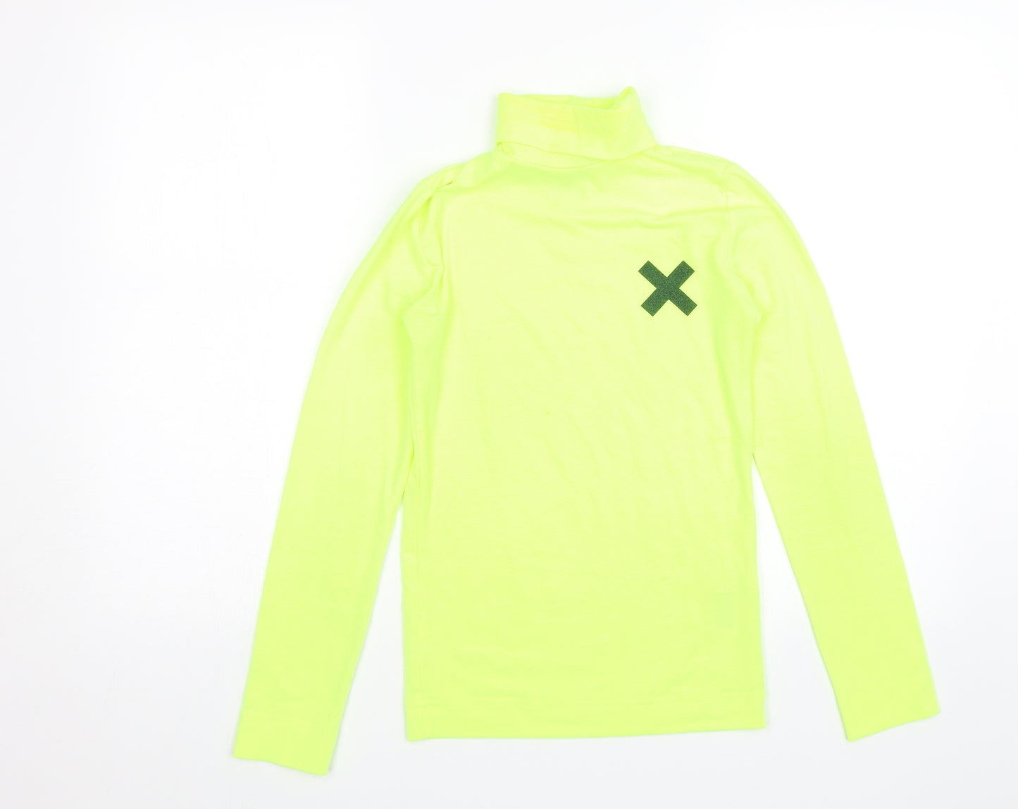 COLLUSION Womens Yellow   Basic T-Shirt Size 8