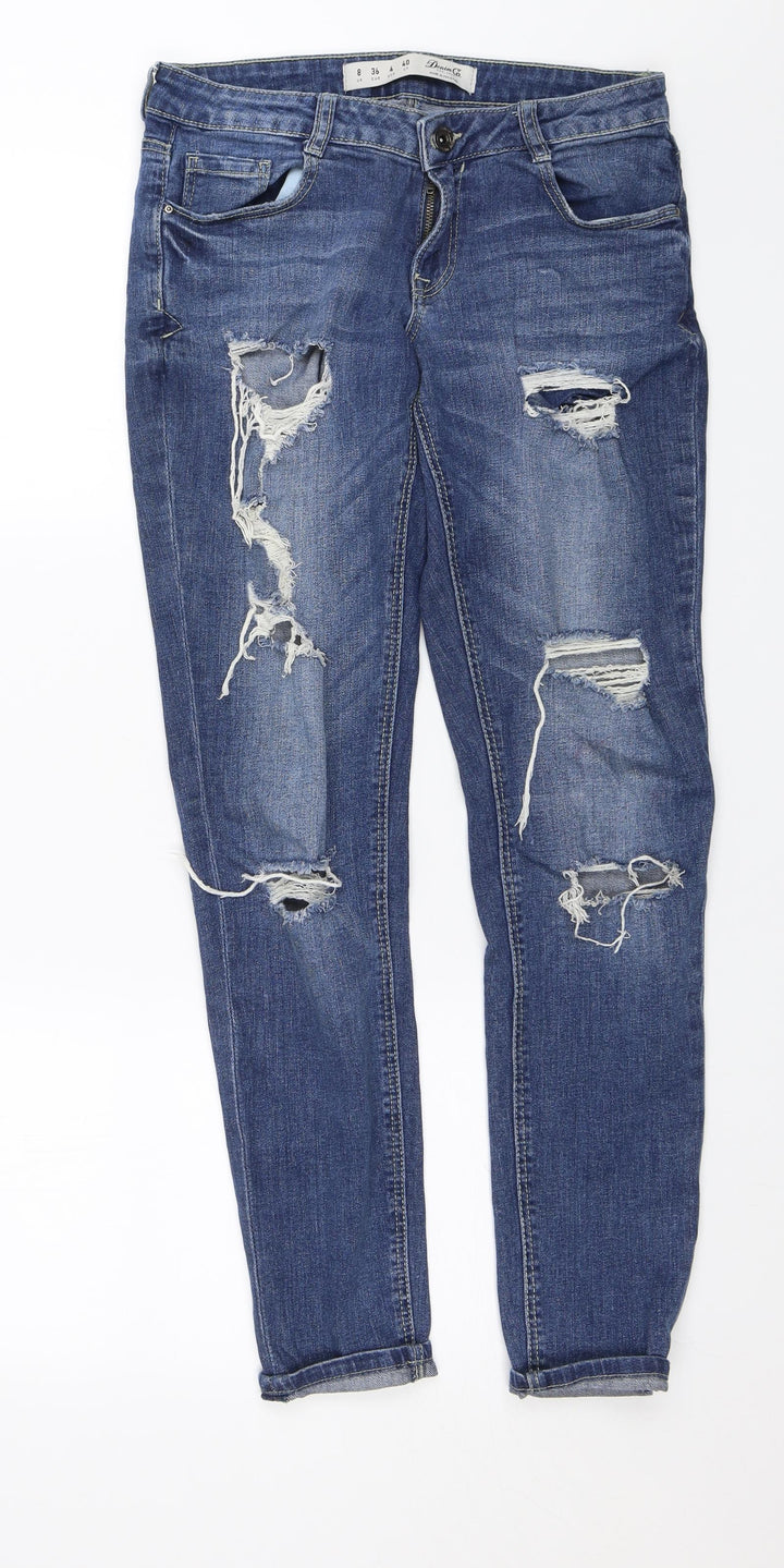 Denim & Co. Womens Blue Skinny Jeans Size 8 L29 in