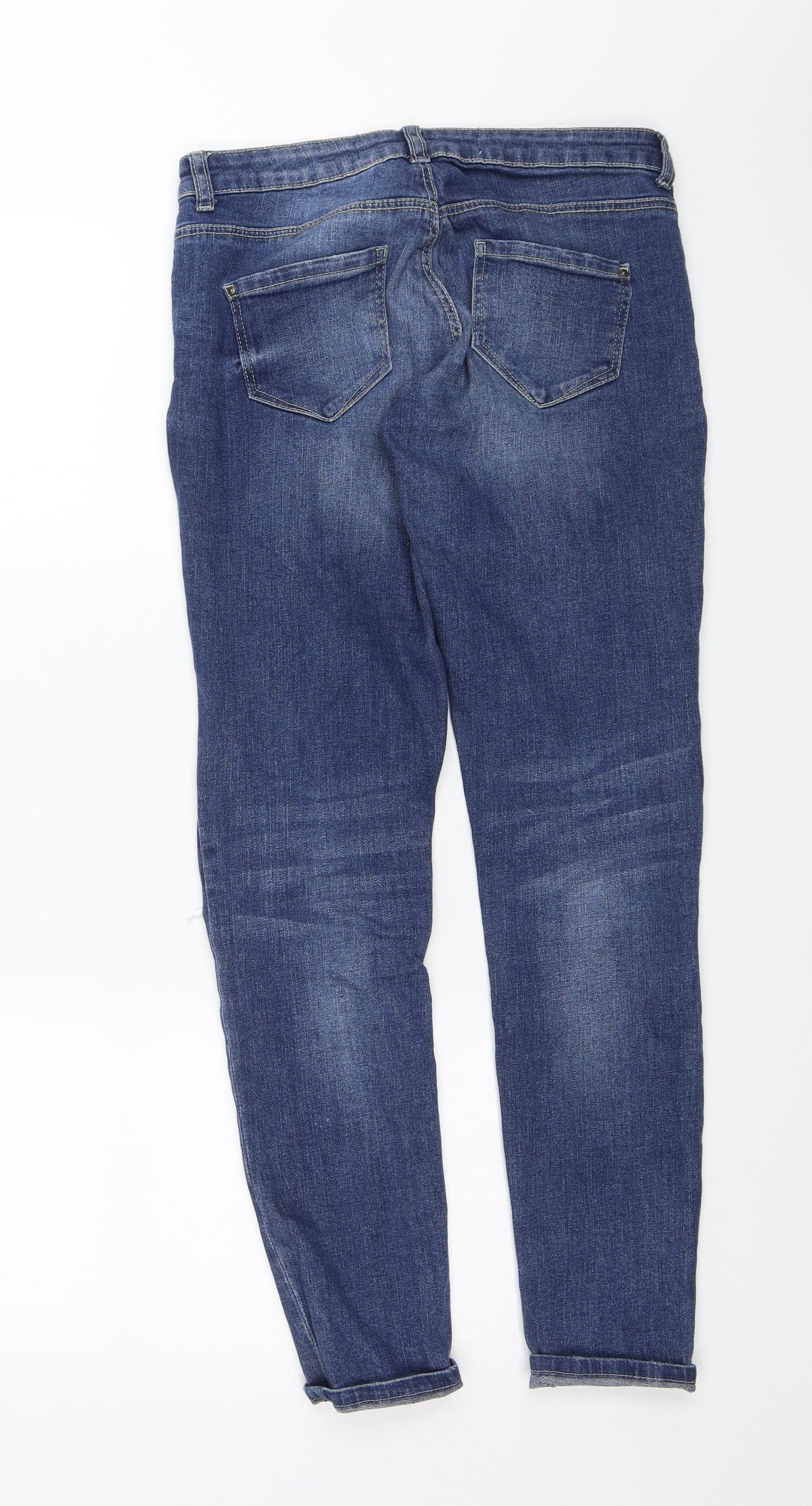 Denim & Co. Womens Blue   Skinny Jeans Size 8 L29 in