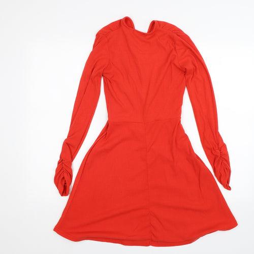 Boohoo Womens Orange   A-Line  Size 8