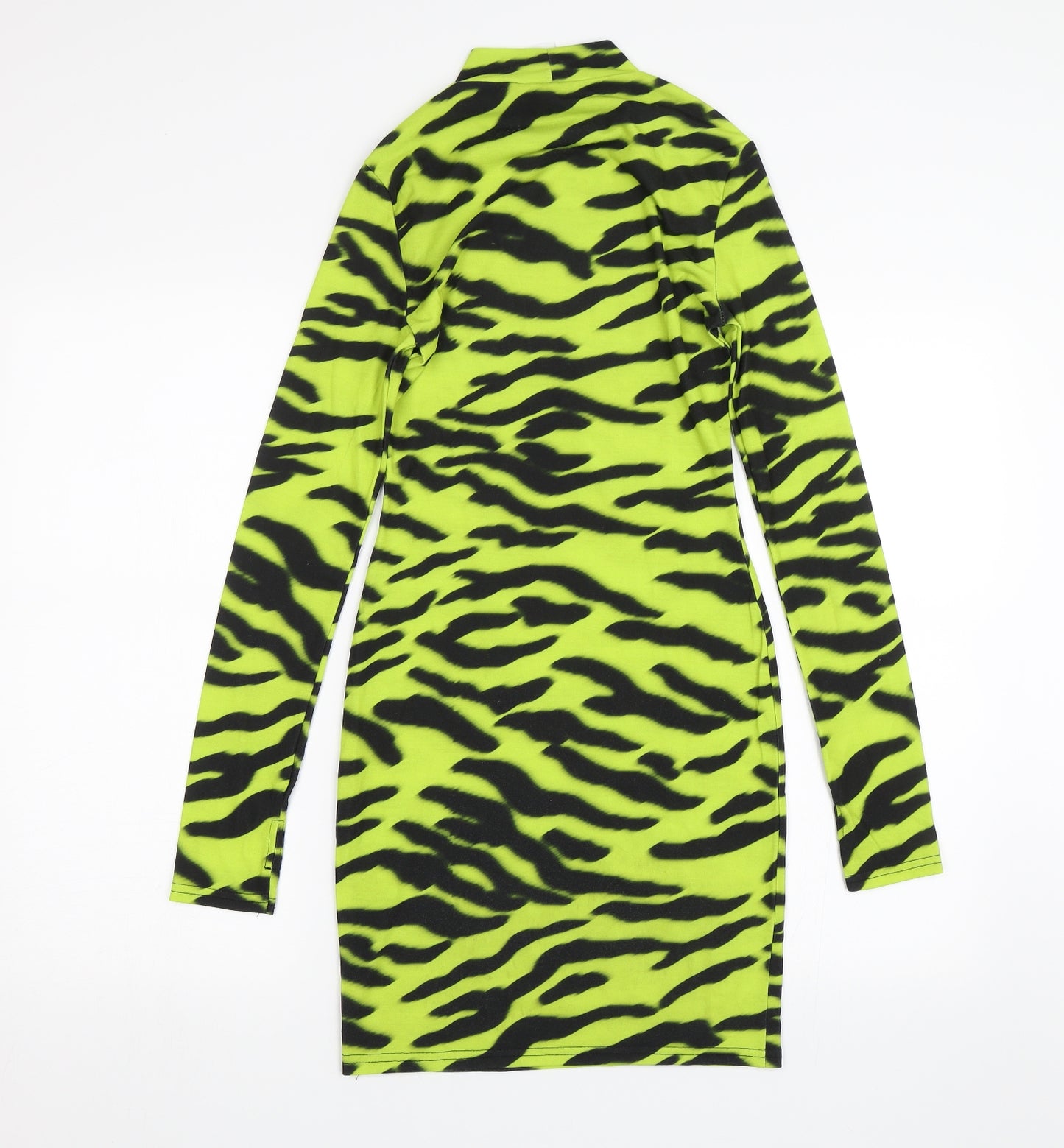 COLLUSION Womens Yellow Animal Print  Bodycon  Size 8