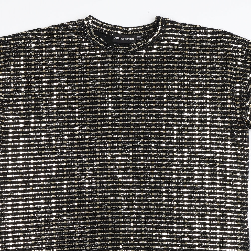 PRETTYLITTLETHING Womens Black   Shift  Size 6