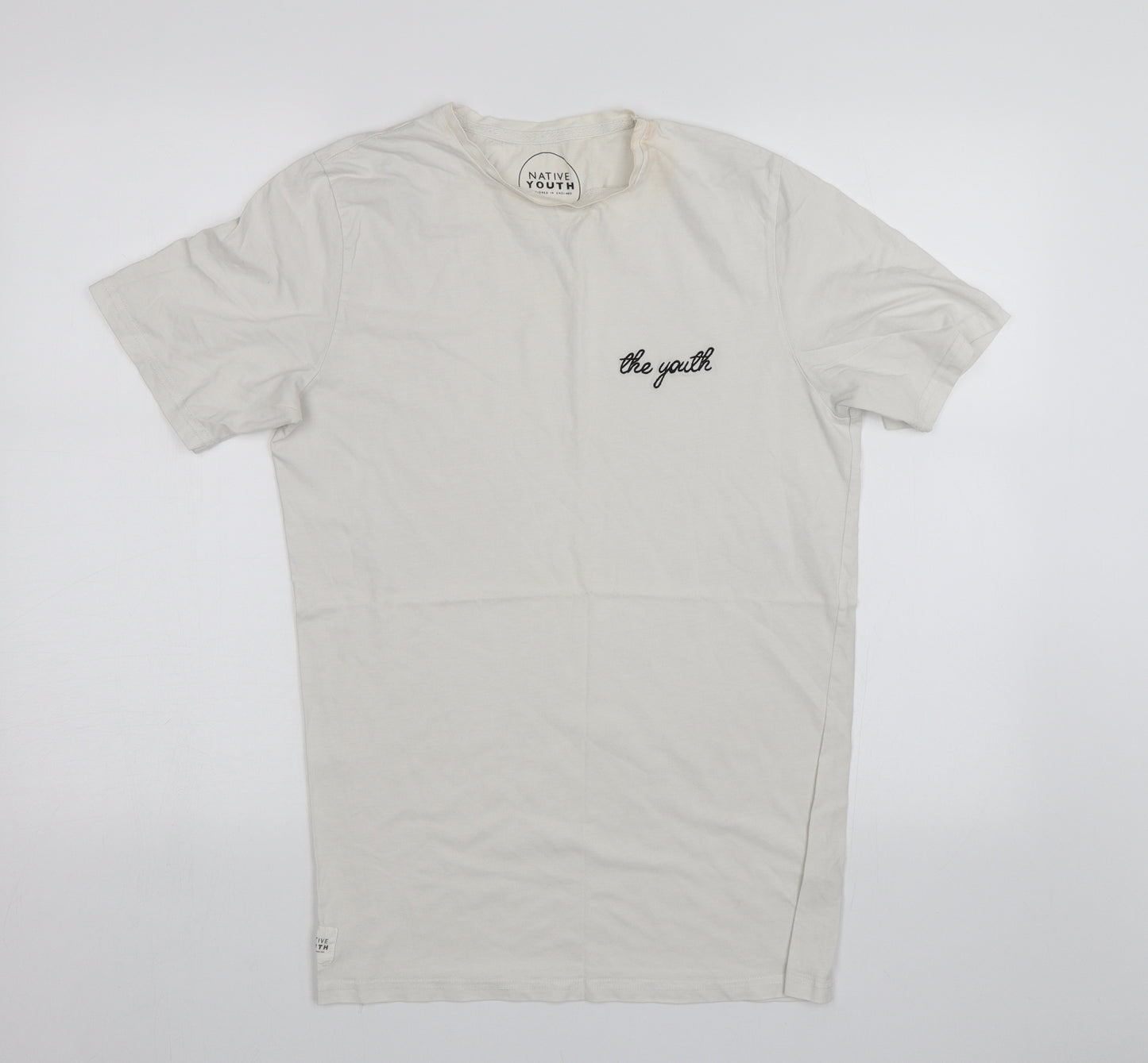 Native Youth Womens White   Basic T-Shirt Size M