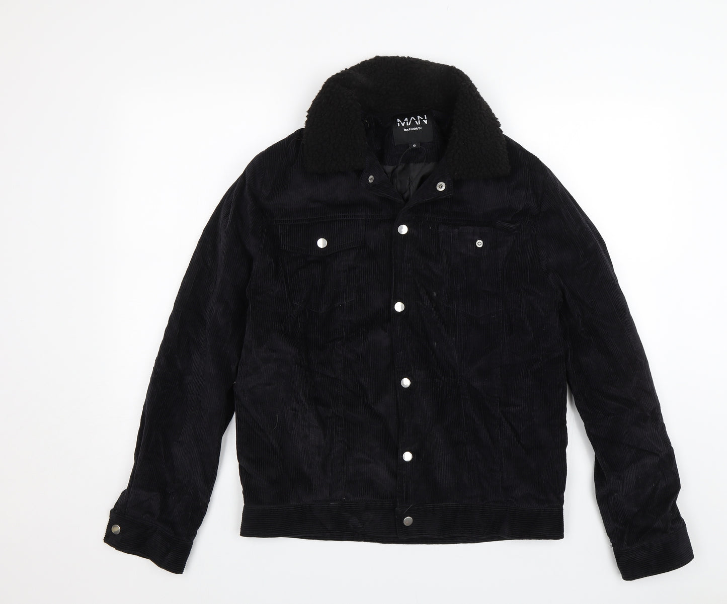 Boohoo Mens Black   Jacket  Size S