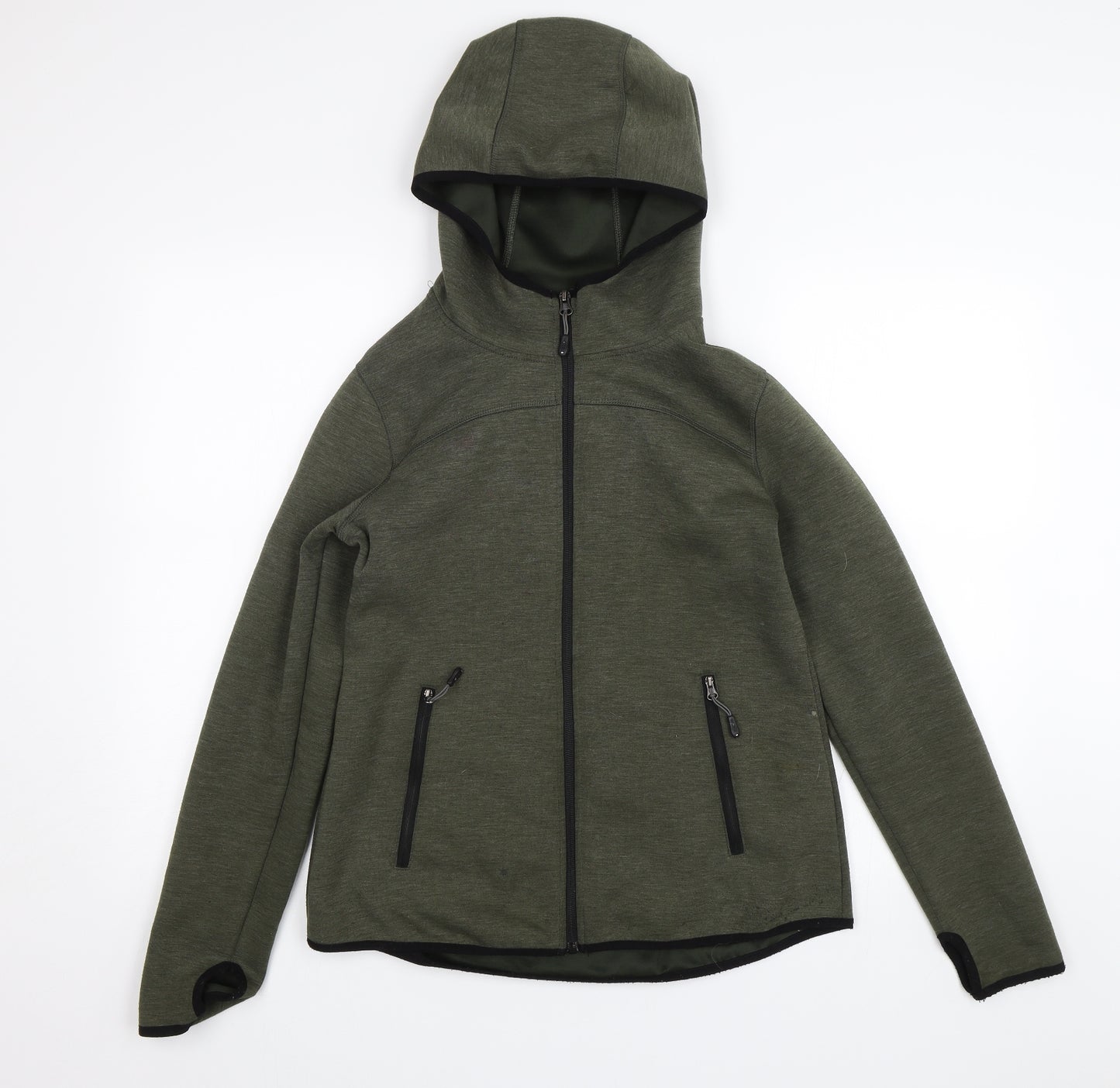 32 Degrees Womens Green   Full Zip Hoodie Size M