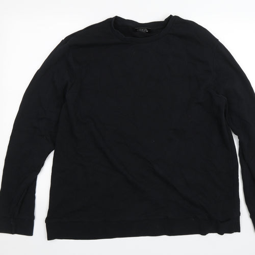 Morrisons Mens Black   Pullover Jumper Size XL