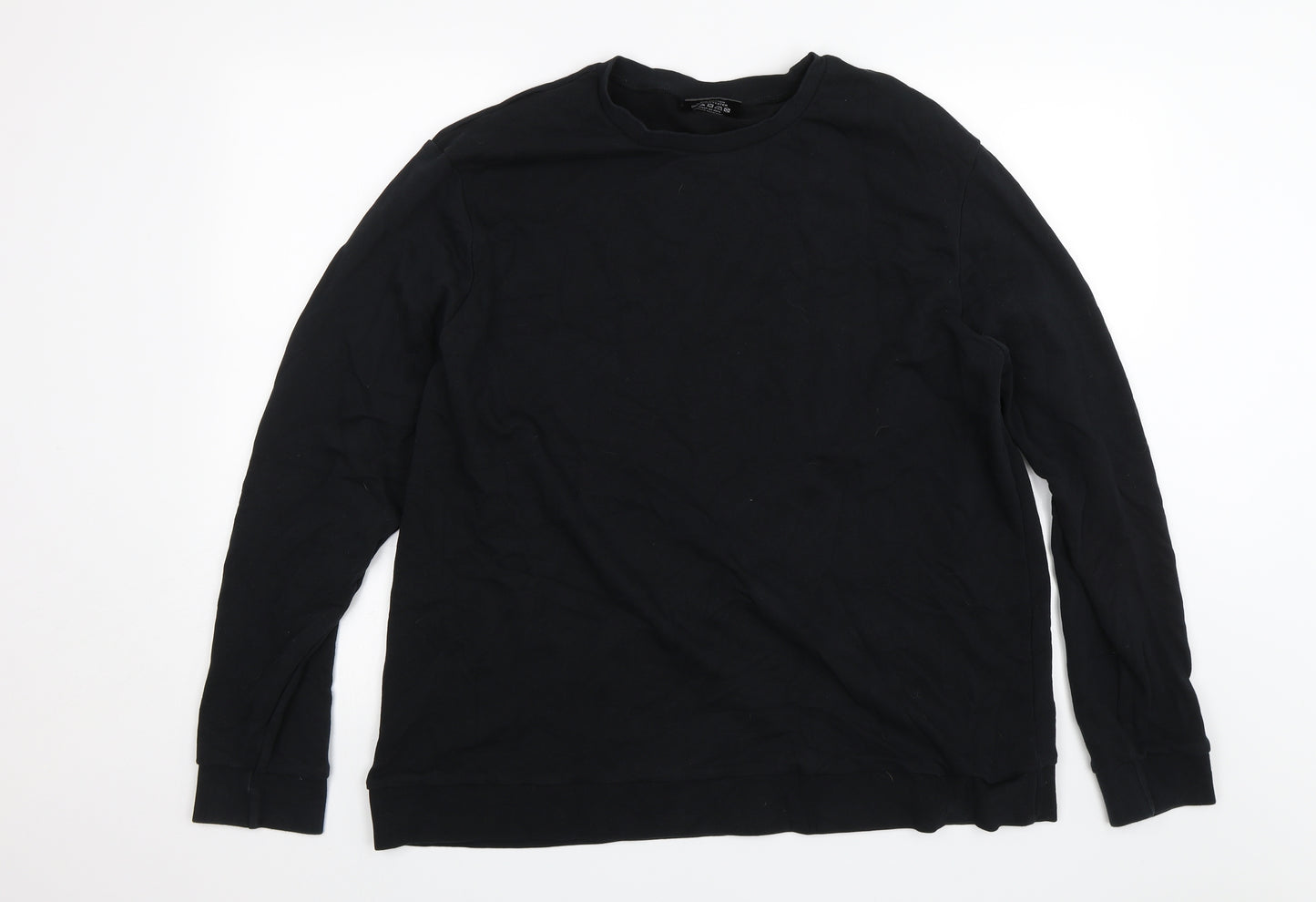 Morrisons Mens Black   Pullover Jumper Size XL